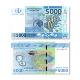 French Pacific Territories 5000 Francs, 2024, B107b, P7, UNC