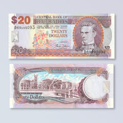 Barbados 20 Dollars, 2007, B228a, P69a, UNC - Robert's World Money - World Banknotes