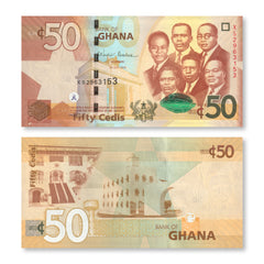 Ghana 50 Cedis, 2016, B151d, P42d, UNC