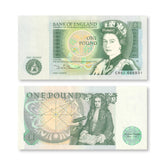 Great Britain 1 Pound, 1981, Last One-Pound Note, B184a, P377b, UNC