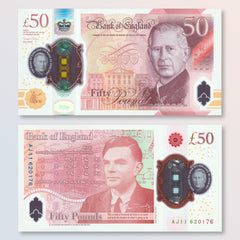 Great Britain 50 Pounds, King Charles III, 2023 (2024), B210a, UNC
