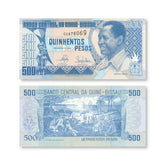 Guinea-Bissau 500 Pesos, 1990, B203a, P12, UNC - Robert's World Money - World Banknotes