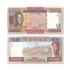 Guinea 1000 Francs, 2006, B329a, P40, UNC - Robert's World Money - World Banknotes