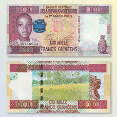 Guinea 10000 Francs, 2012, B336a, P46, UNC - Robert's World Money - World Banknotes