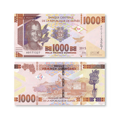 Guinea 1000 Francs, 2015, B339a, P48a, UNC - Robert's World Money - World Banknotes