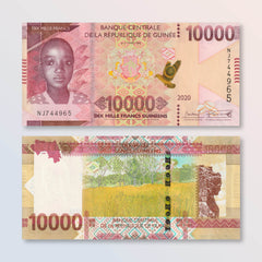 Guinea 10000 Francs, 2020, B343b, UNC - Robert's World Money - World Banknotes