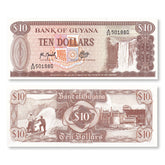 Guyana 10 Dollars, 1992, B103i, P23f, UNC