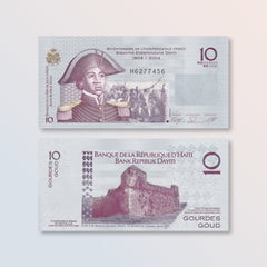 Haiti 10 Gourdes, 2010, B845d, P272d, UNC - Robert's World Money - World Banknotes