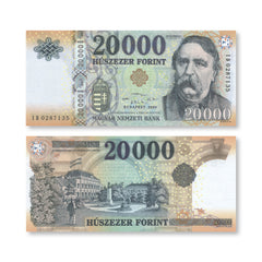 Hungary 20,000 Forint, 2020, B592d, P207, UNC