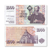Iceland 1000 Krónur, 2001, B815e, P59, UNC