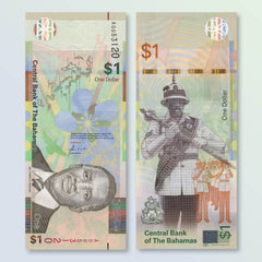 Bahamas 1 Dollar, 2017, B349a, P77a, UNC - Robert's World Money - World Banknotes