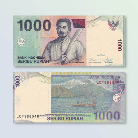 Indonesia 1000 Rupiah, 2000/2008, B597i, P141i, UNC - Robert's World Money - World Banknotes