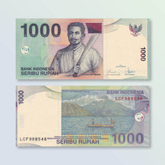 Indonesia 1000 Rupiah, 2000/2008, B597i, P141i, UNC - Robert's World Money - World Banknotes