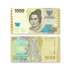 Indonesia Full Set: 1,000–100,000 Rupiah, 2022, B617–B623, UNC - Robert's World Money - World Banknotes