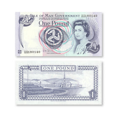 Isle of Man 1 Pound, 2009, B114c, P40c, UNC