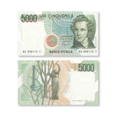 Italy 5,000 Lire, 1985, B461b, P111b, UNC