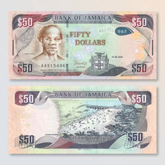 Jamaica 50 Dollars, 2020, B249f, P94, UNC