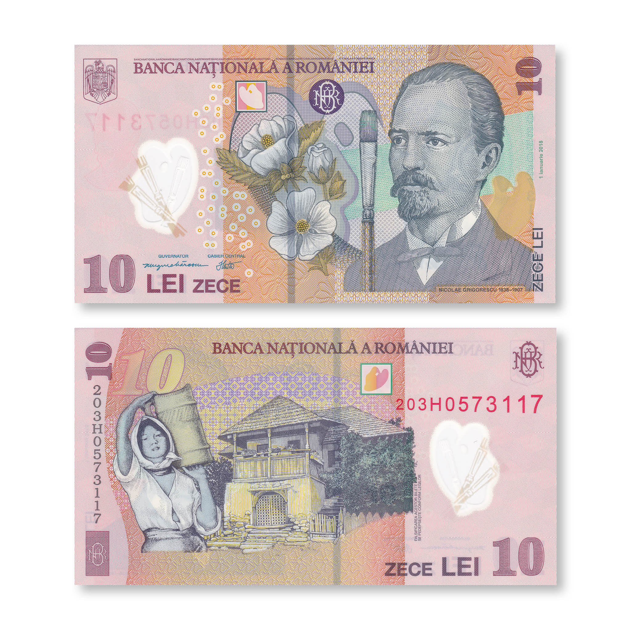 Romania 10 Lei, 2018 (2020), B288b, P119, UNC - Robert's World Money - World Banknotes