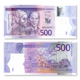 Jamaica 500 Dollars, 2022 (2023) Commemorative, B253a, UNC - Robert's World Money - World Banknotes