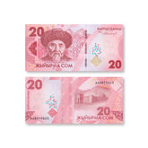 Kyrgyzstan 20 Som, 2023 (2024), B235a, UNC
