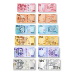 Kyrgyzstan Set 6 Pcs: 20–1000 Som, 2023 (2024), B235–B240, UNC