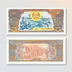 Laos 500 Kip, 1988, B507a, P31a, UNC