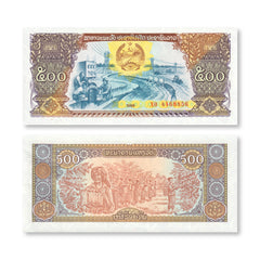 Laos 500 Kip, 1988, B507a, P31a, UNC