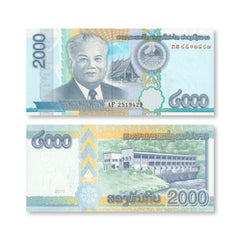 Laos 2,000 Kip, 2011, B517a, P41a, UNC