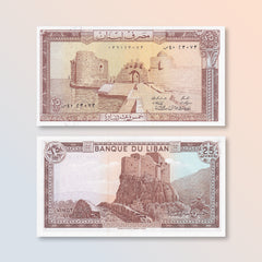 Lebanon 25 Pounds, 1983, B504f, P64c, UNC