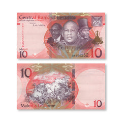 Lesotho 10 Maloti, 2024 (2025), B227b, UNC