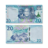 Lesotho 20 Maloti, 2021, B228a, UNC - Robert's World Money - World Banknotes