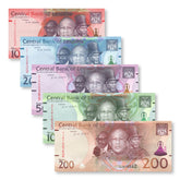 Lesotho Set: 10–200 Maloti, 2024 (2025), B227b–B231b, UNC