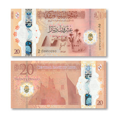 Libya 20 Dinars, 2025, B552a, UNC