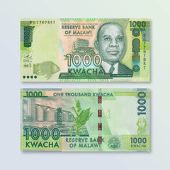 Malawi 1000 Kwacha, 2016, B162b, P67b, UNC - Robert's World Money - World Banknotes