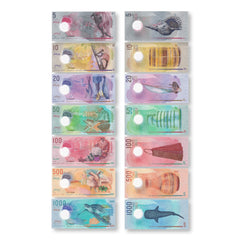 Maldives Full Set: 5–1,000 Rufiyaa, 2015–2022, B216–B222, PA26–P31, UNC - Robert's World Money - World Banknotes