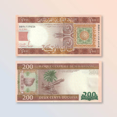 Mauritania 200 Ouguiya, 2013, B121a, P17, UNC