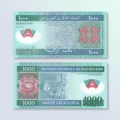 Mauritania 1000 Ouguiya, 2014, B123a, P19, UNC