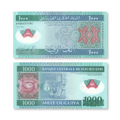 Mauritania 1000 Ouguiya, 2014, B123a, P19, UNC