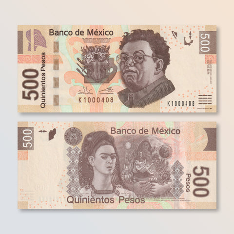 Mexico 500 Pesos, 2017, B708m, P126, UNC - Robert's World Money - World Banknotes