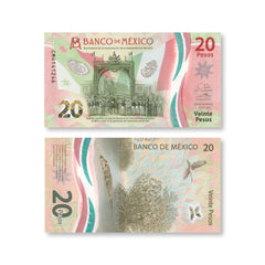 Mexico 20 Pesos, 2022 Commemorative, B721g, UNC