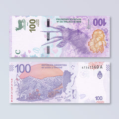 Argentina 100 Pesos, 2018, B419a, UNC - Robert's World Money - World Banknotes