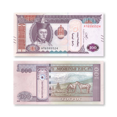 Mongolia 100 Tögrög, 2020, B442a, UNC