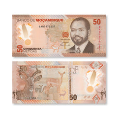 Mozambique Set: 20, 50, 100 Meticais, New 2024 Series, UNC