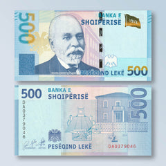 Albania 500 Leke, 2020 (2022), B323a, UNC - Robert's World Money - World Banknotes