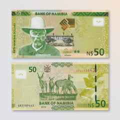 Namibia 50 Dollars, 2019, B211c, P13, UNC - Robert's World Money - World Banknotes