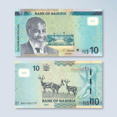 Namibia 10 Dollars, 2025, B216c, P16, UNC
