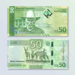 Namibia 50 Dollars, New 2025 Series, B222a, UNC