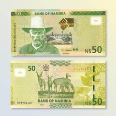Namibia 50 Dollars, 2025, B211d, P13, UNC