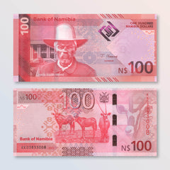 Namibia 100 Dollars, New 2025 Series, B223a, UNC