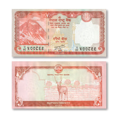 Nepal 20 Rupees, 2012, B282a, P71, UNC